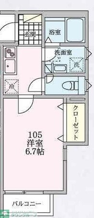 読売ランド前エスケーハウスの物件間取画像
